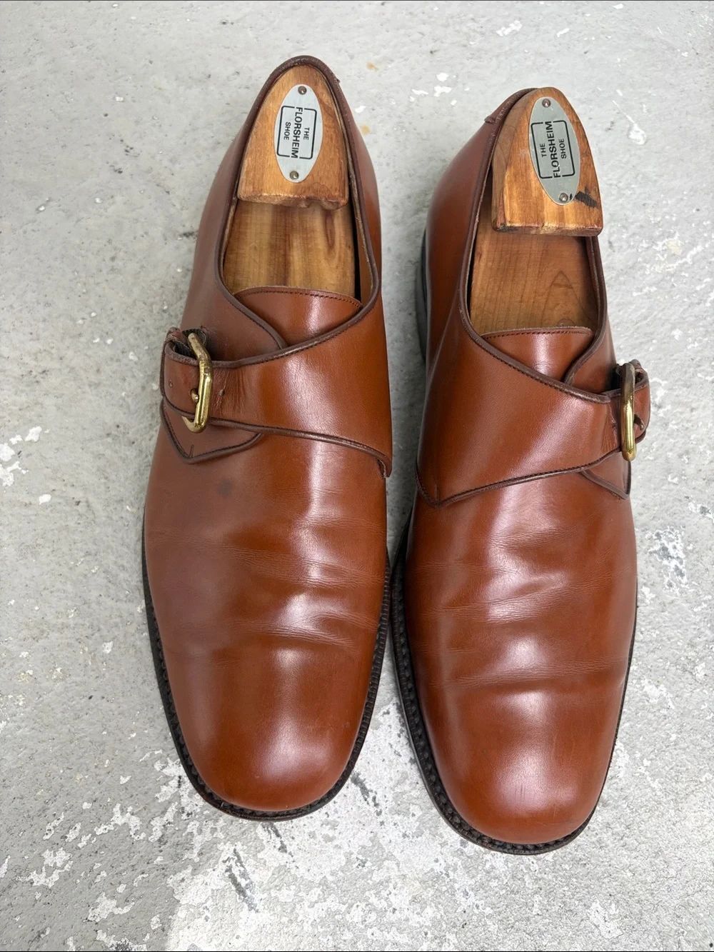 Ferragamo vintage monk strap slip on